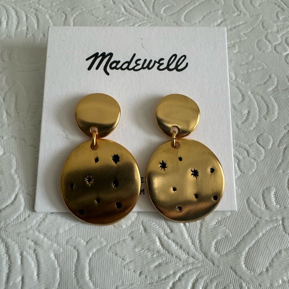Madewell Etched Stars Drop Earrings - Picture 3 of 3